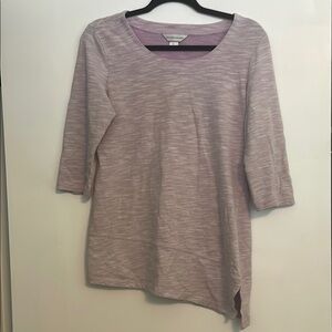 Christopher & Banks Purple Long Sleeve Tee